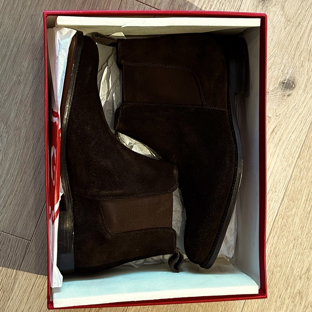 BNIB Grenson Declan Chelsea Boots in “Chocolate” suede - UK9.5 F